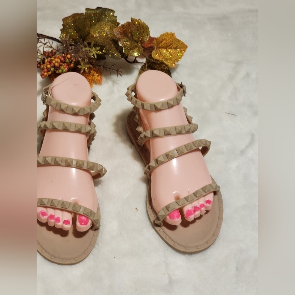 Studded Tan Sandals